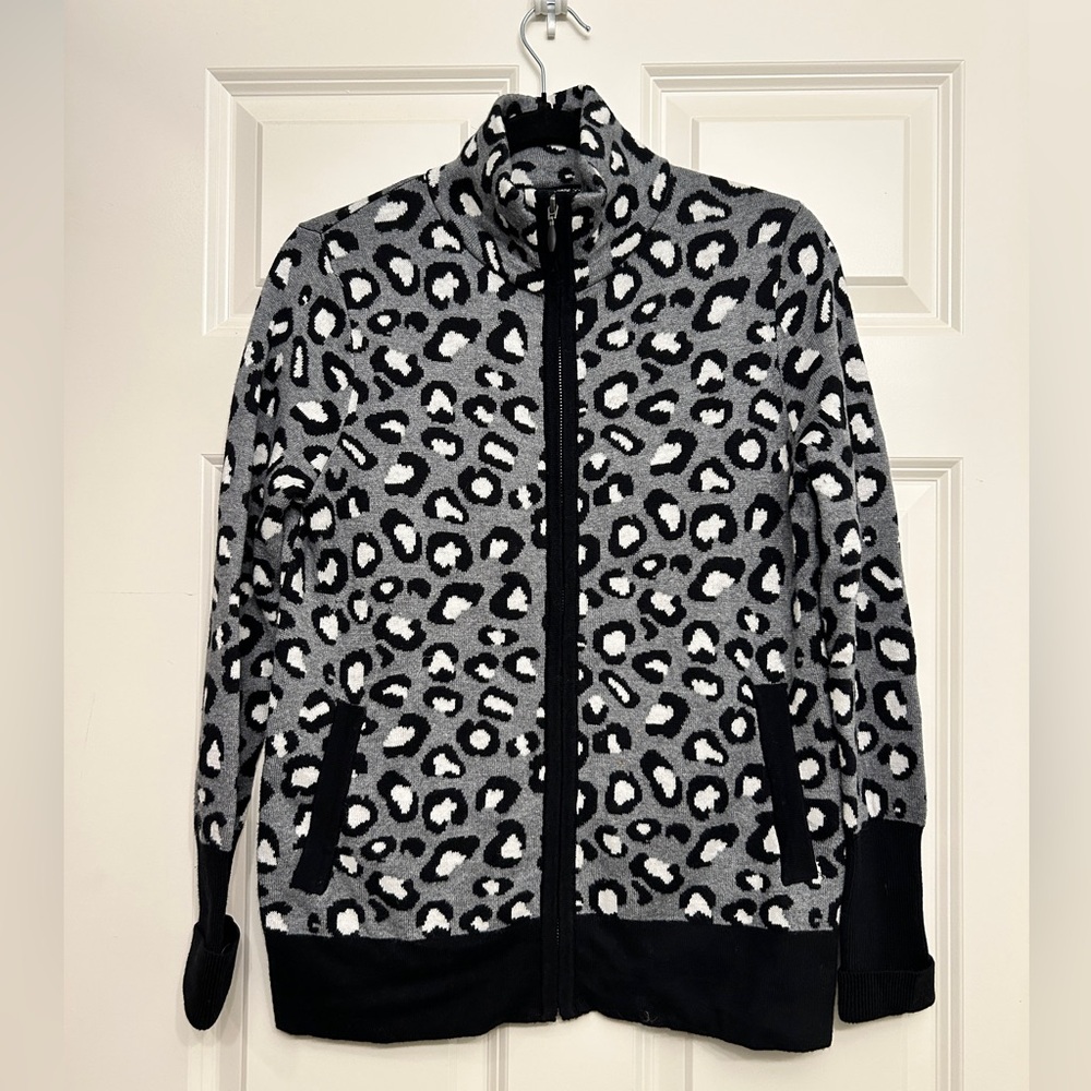 Rachel Zoe Leopard Print Sweater S